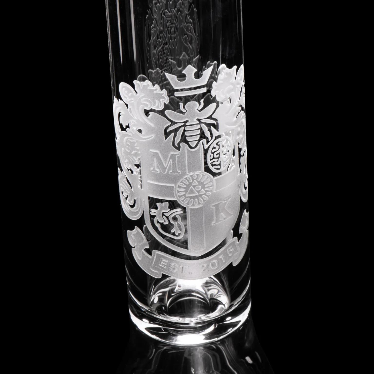MILKY WAY GLASS: COAT OF ARMS CLEAR BEAKER (MK-035) - Image 4