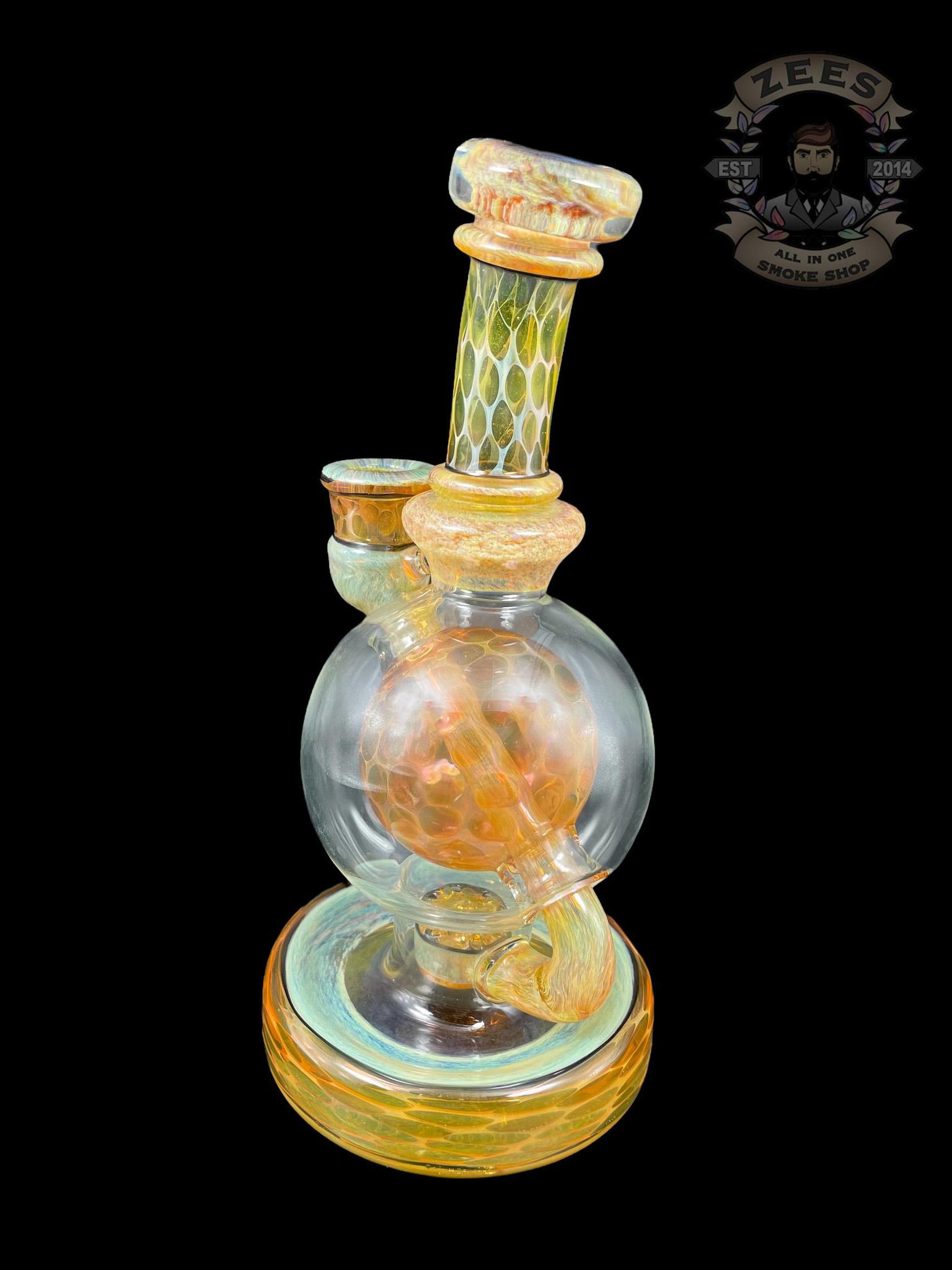 BRENT 503: 8" FULLY FUMED (UV) BALL RIG W/ MATCHING CAP - Image 4