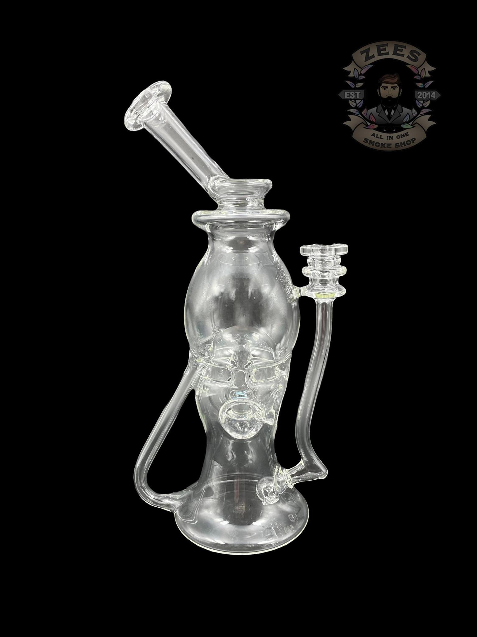 AVERY YORK: 8" CLEAR ENCASED OPAL EGGCYCLER