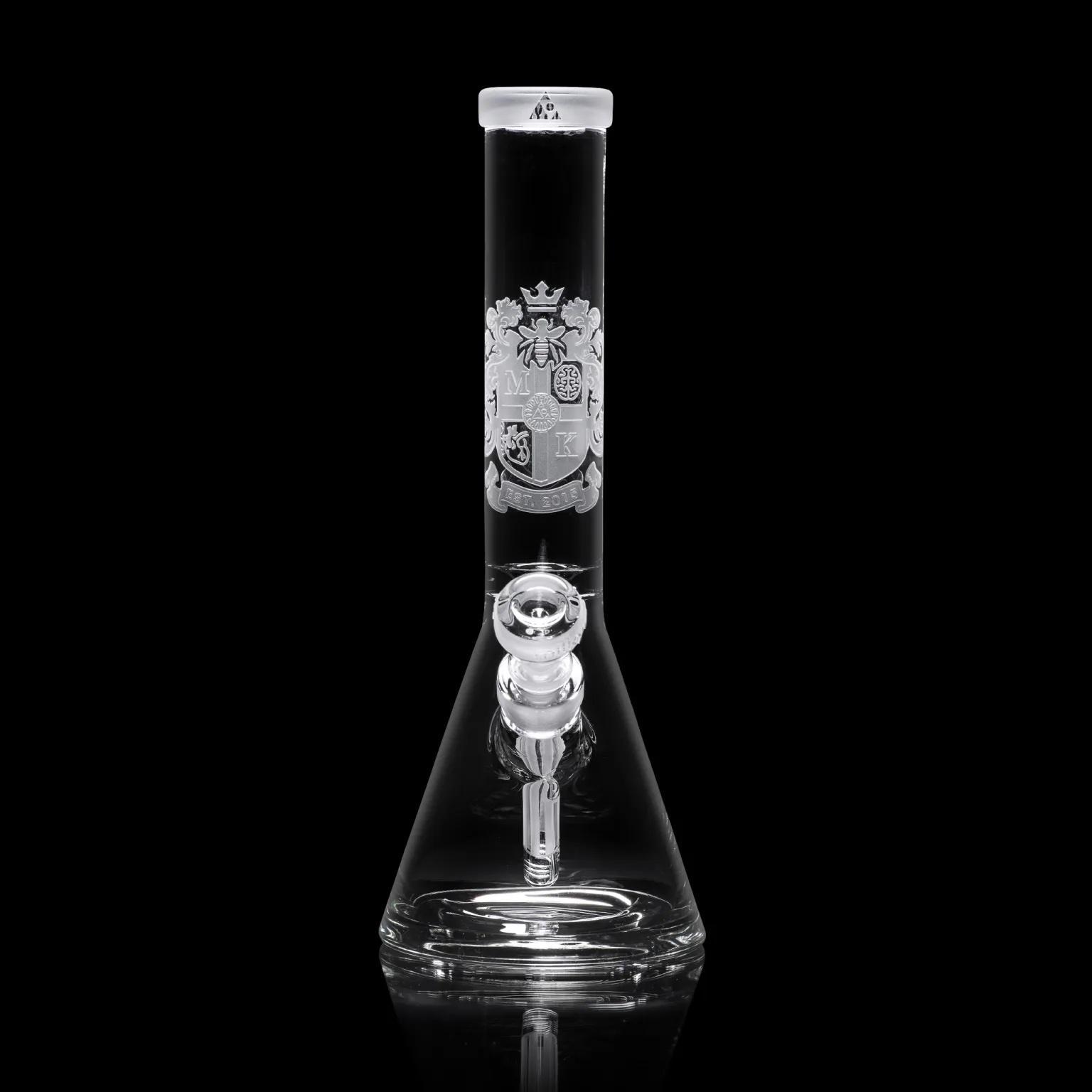 MILKY WAY GLASS: COAT OF ARMS CLEAR BEAKER (MK-035) - Image 2