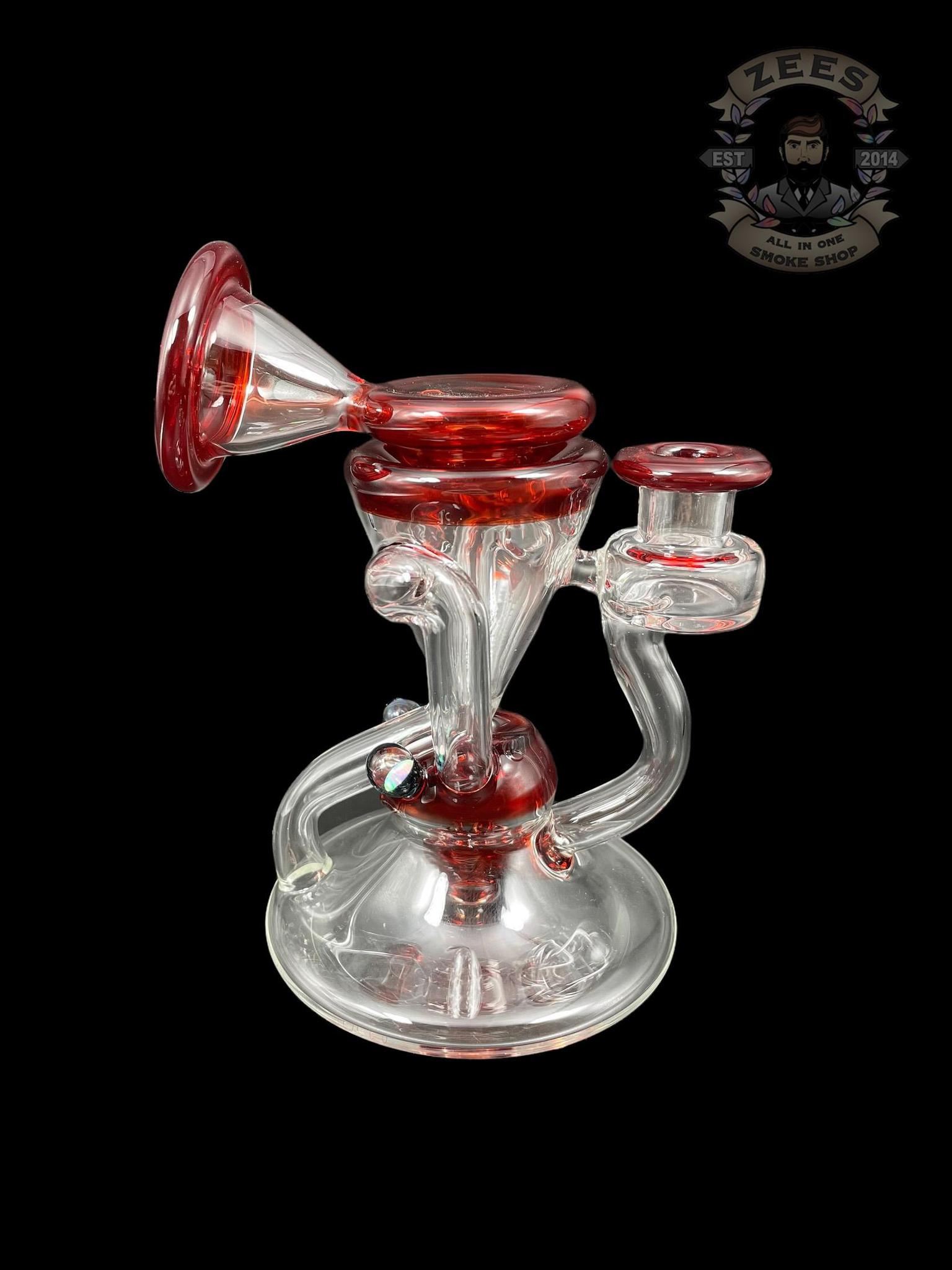 SLEEPS GLASS: RED ELVIS DUAL UPTAKE RECYCLER