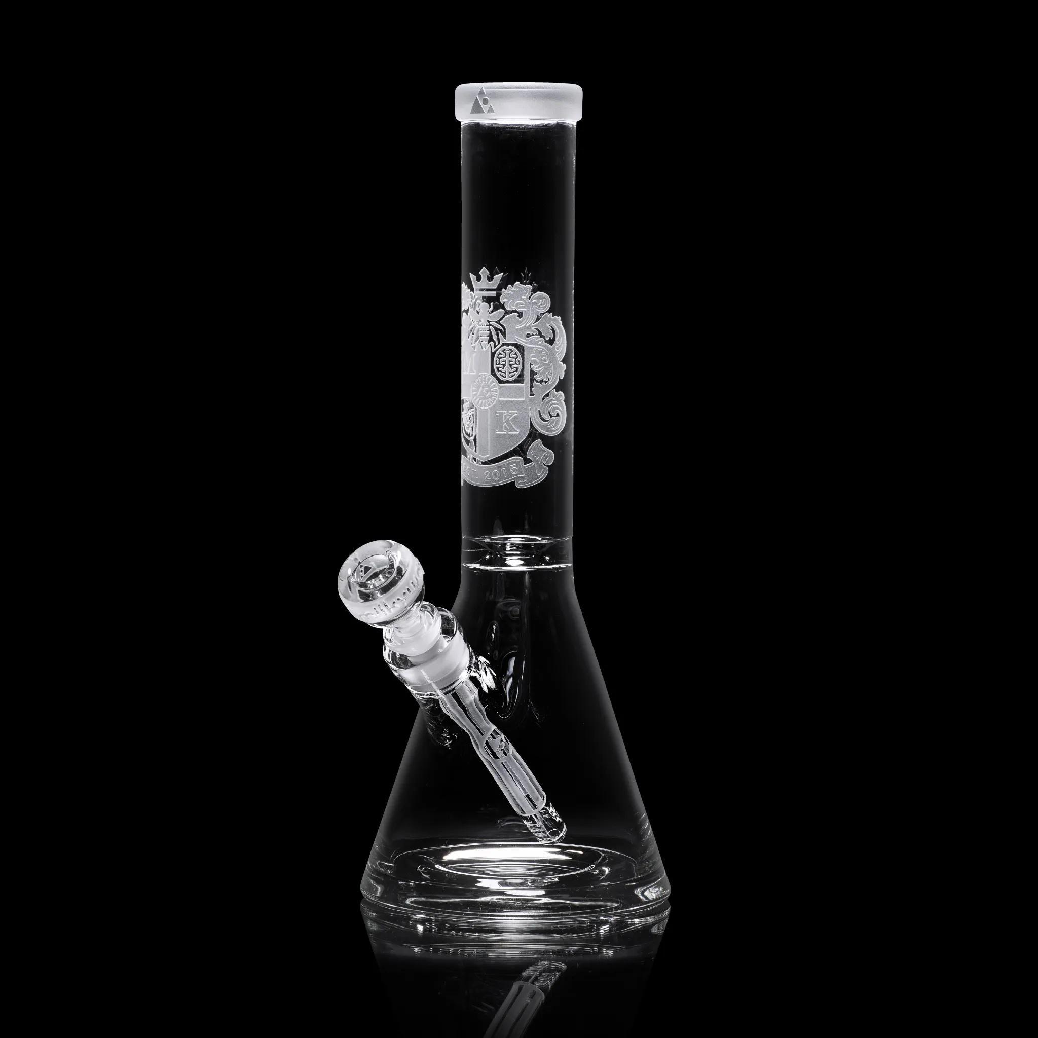 MILKY WAY GLASS: COAT OF ARMS CLEAR BEAKER (MK-035)