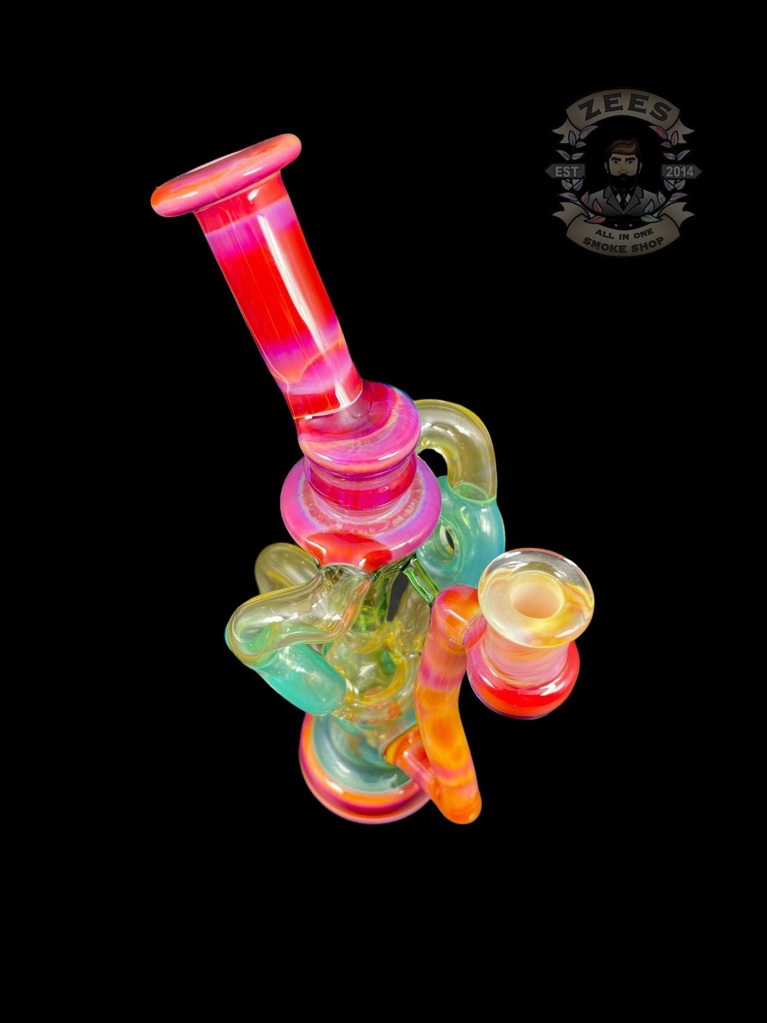 SWEET JUSTICE GLASS: KRIPPY SERENDIPITY AND TANGIE DRAGON SWISS DOUBLE DOUGHNUT RECYCLER - Image 5