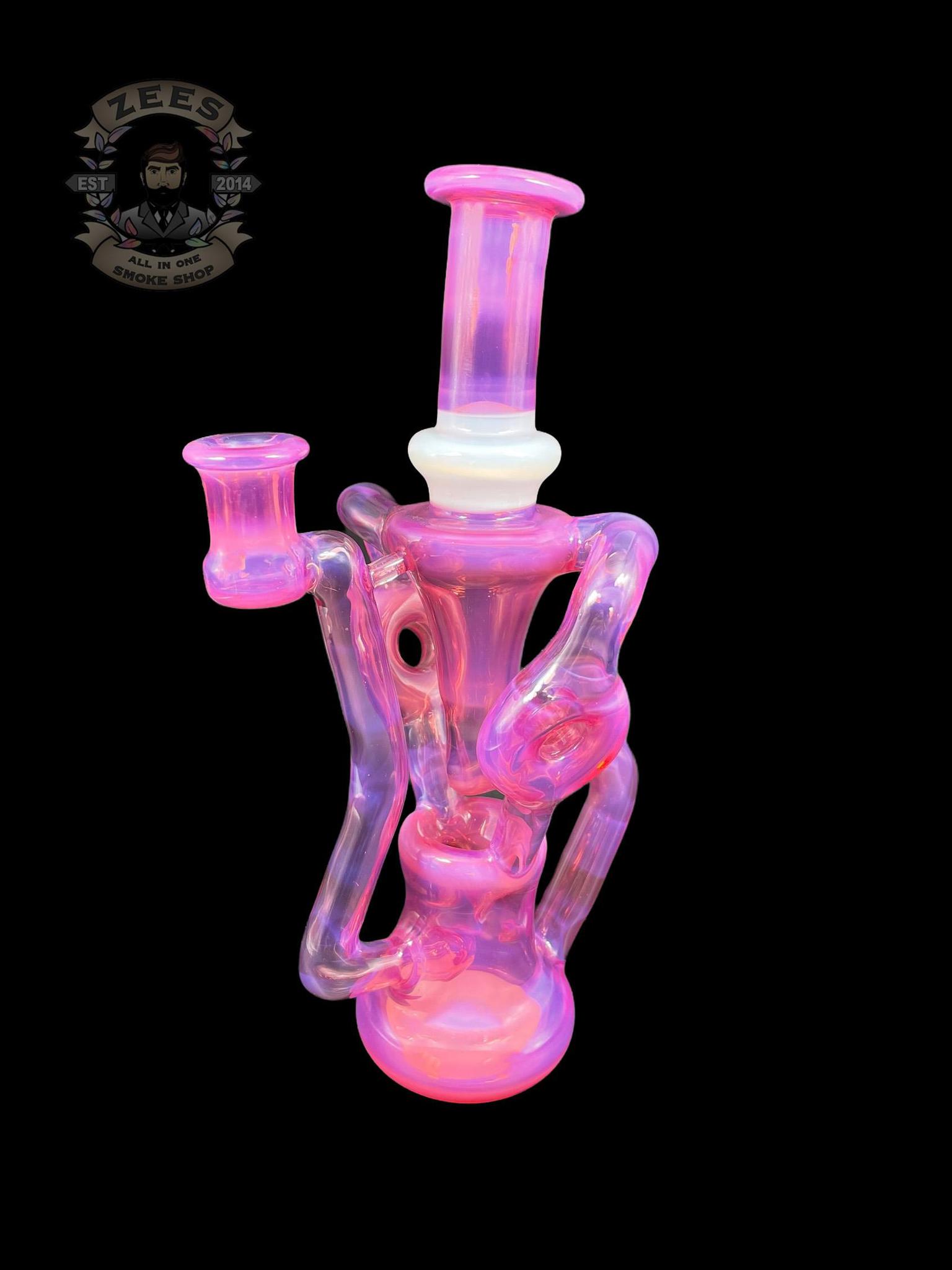 SWEET JUSTICE GLASS: KARMALINE AND GHOST SWISS DOUBLE DOUGHNUT RECYCLER - Image 2