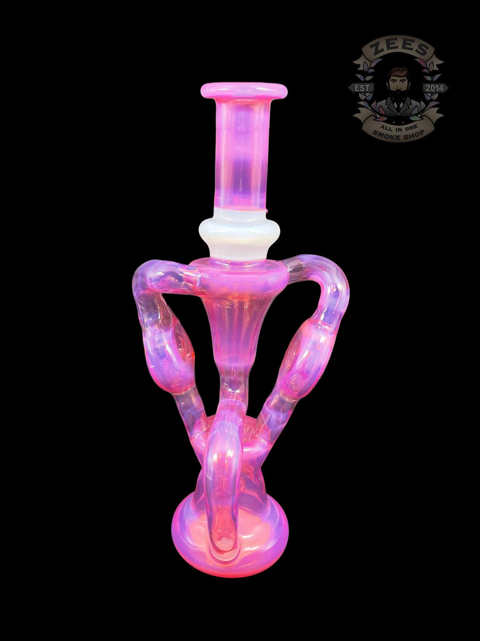 SWEET JUSTICE GLASS: KARMALINE AND GHOST SWISS DOUBLE DOUGHNUT RECYCLER - Image 4