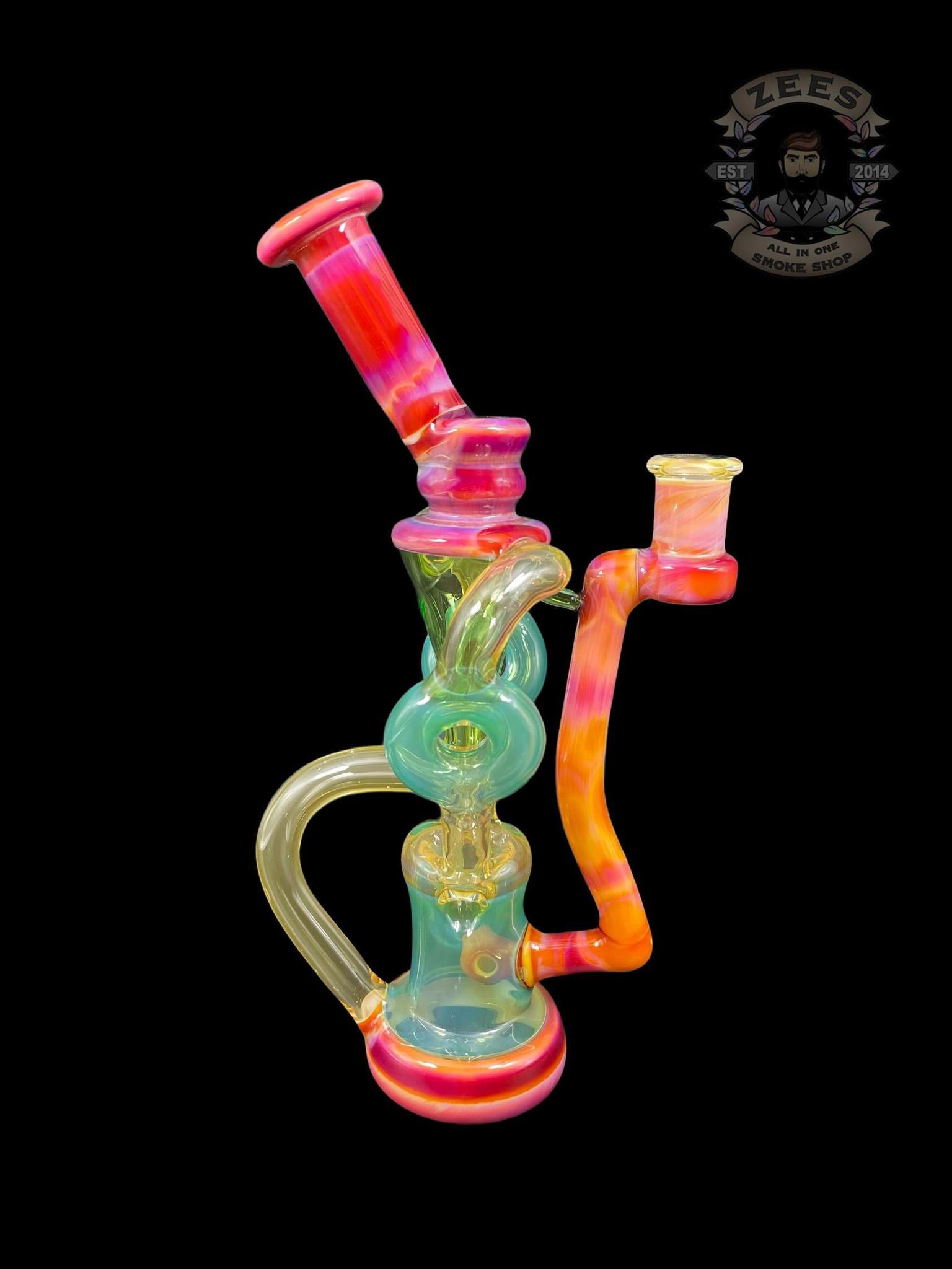 SWEET JUSTICE GLASS: KRIPPY SERENDIPITY AND TANGIE DRAGON SWISS DOUBLE DOUGHNUT RECYCLER - Image 3