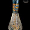 AUGY GLASS: 18" BLUE AND ORANGE WIG WAG BEAKER - Image 2