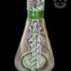 AUGY GLASS: 18" MINT GREEN AND WHITE WIG WAG BEAKER - Image 2