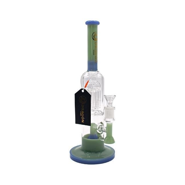 DRAGON GLASS: 14" STRAIGHT TUBE WITH SHOWERHEAD