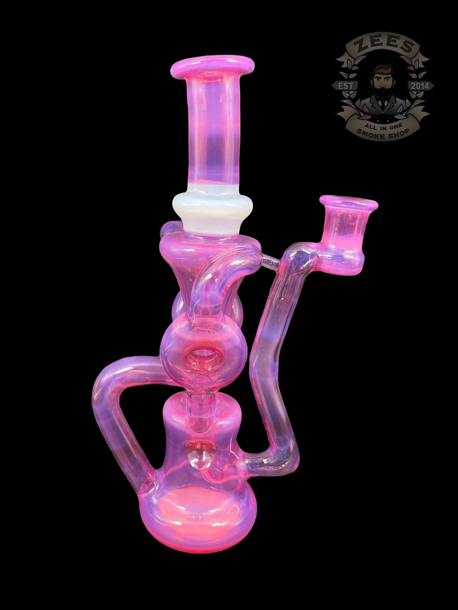 SWEET JUSTICE GLASS: KARMALINE AND GHOST SWISS DOUBLE DOUGHNUT RECYCLER - Image 3