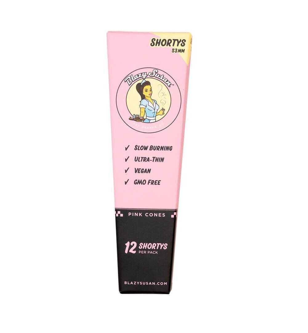 Alternative view of BLAZY SUSAN: SHORTY 12CT PINK PRE ROLLED CONES