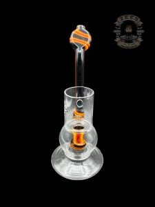 YELLOW WIG WAG BLACK DICHRO BUBBLER