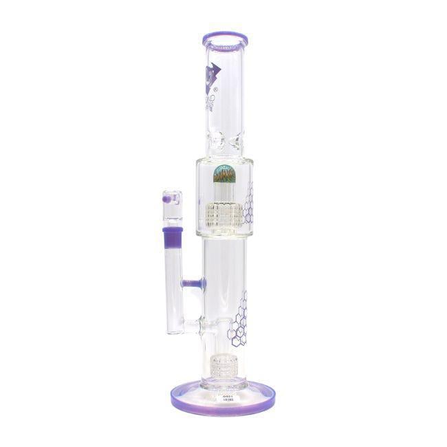 PHOENIX GLASS: 18" MATRIX PERC SHOWER HEAD STRAIGHT TUBE