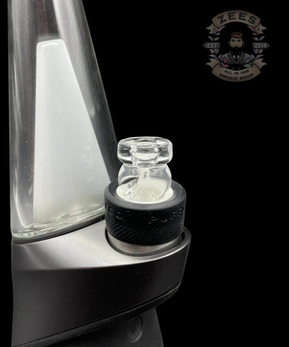 DESCHUTES RIVER GLASS: CLEAR MARBLE PUFFCO PEAK SPINNER CARB CAP