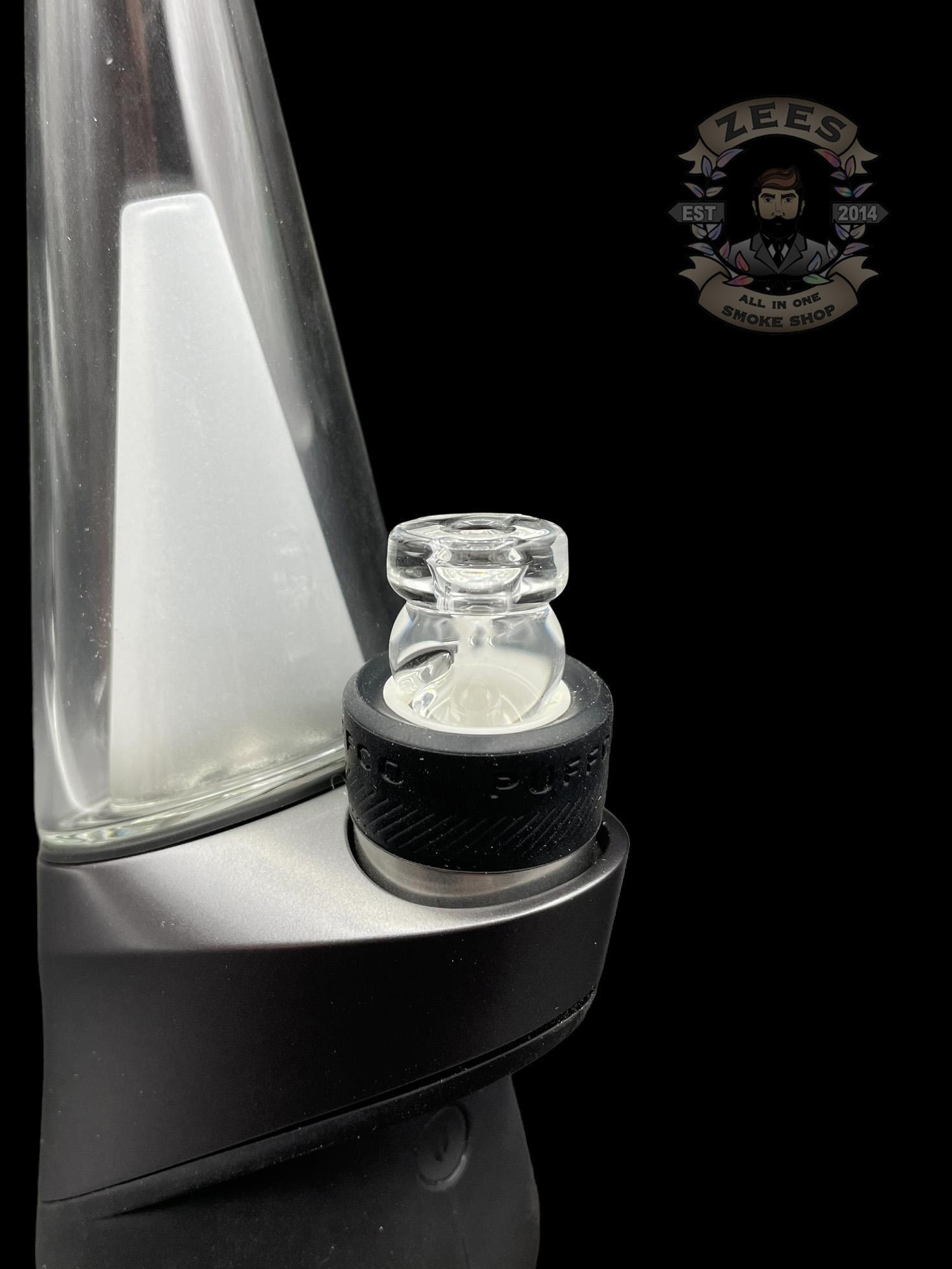 DESCHUTES RIVER GLASS: CLEAR MARBLE PUFFCO PEAK SPINNER CARB CAP