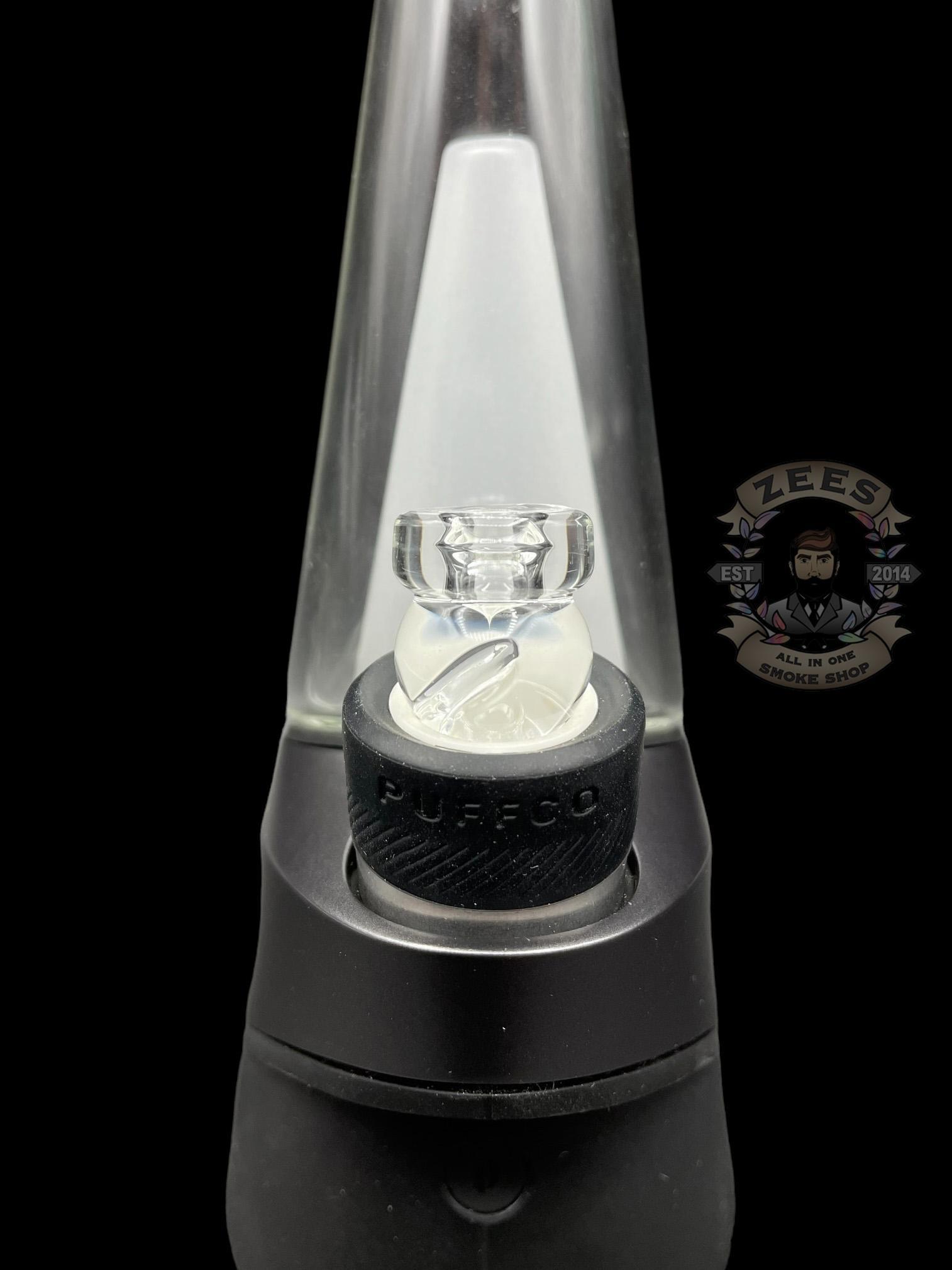 DESCHUTES RIVER GLASS: CLEAR MARBLE PUFFCO PEAK SPINNER CARB CAP - Image 3