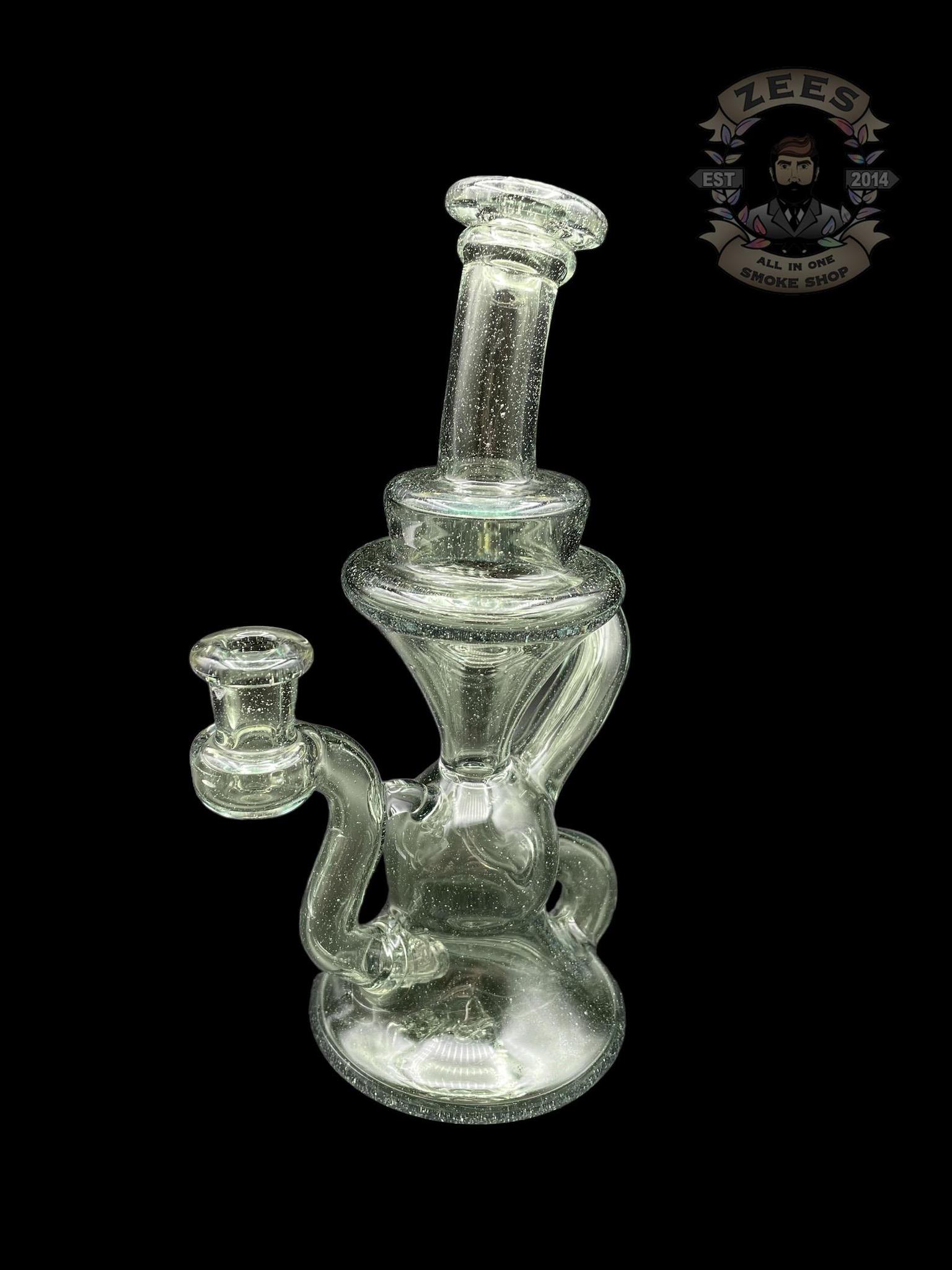BLOB GLASS: GLOPAL OVER BLUE SATIN KLEIN RECYCLER - Image 2