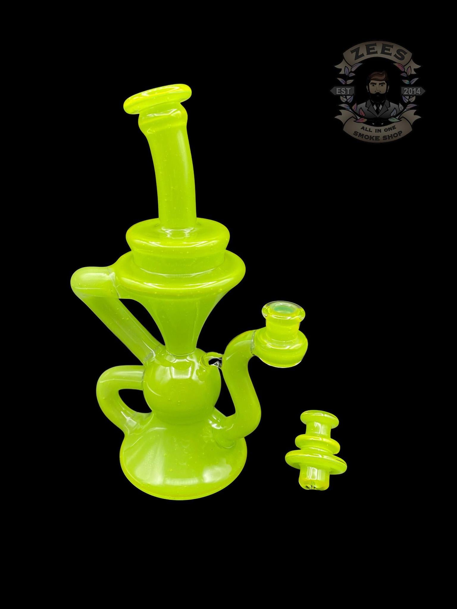 BLOB GLASS: LIME DROP KLEIN RECYCLER