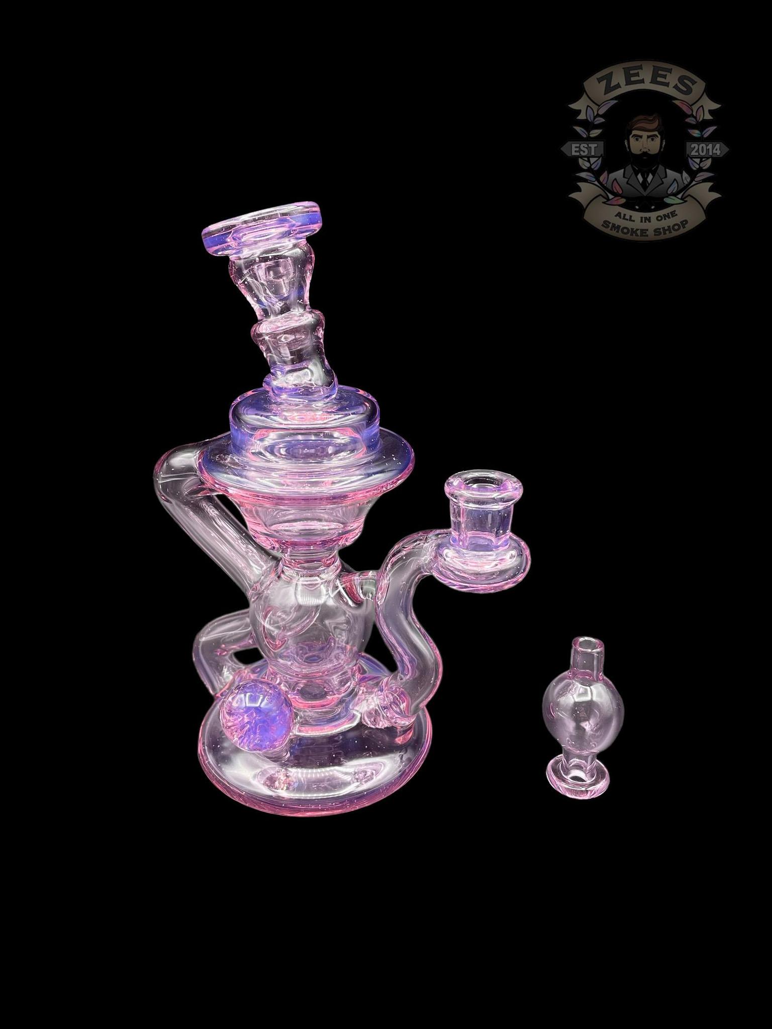 BLOB GLASS: TRANSPARENT ROSE QUARTZ KLEIN RECYCLER