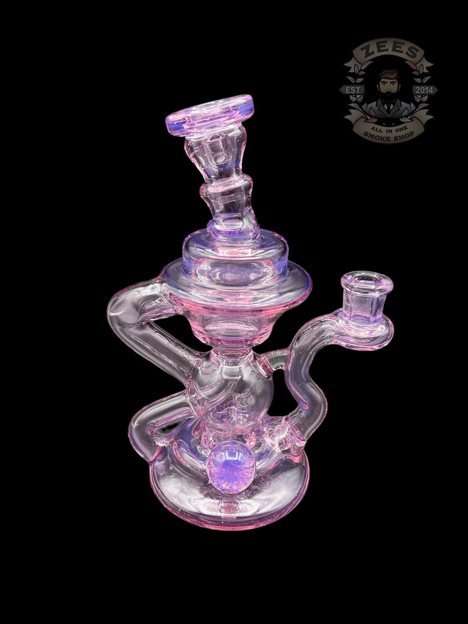 BLOB GLASS: TRANSPARENT ROSE QUARTZ KLEIN RECYCLER - Image 3