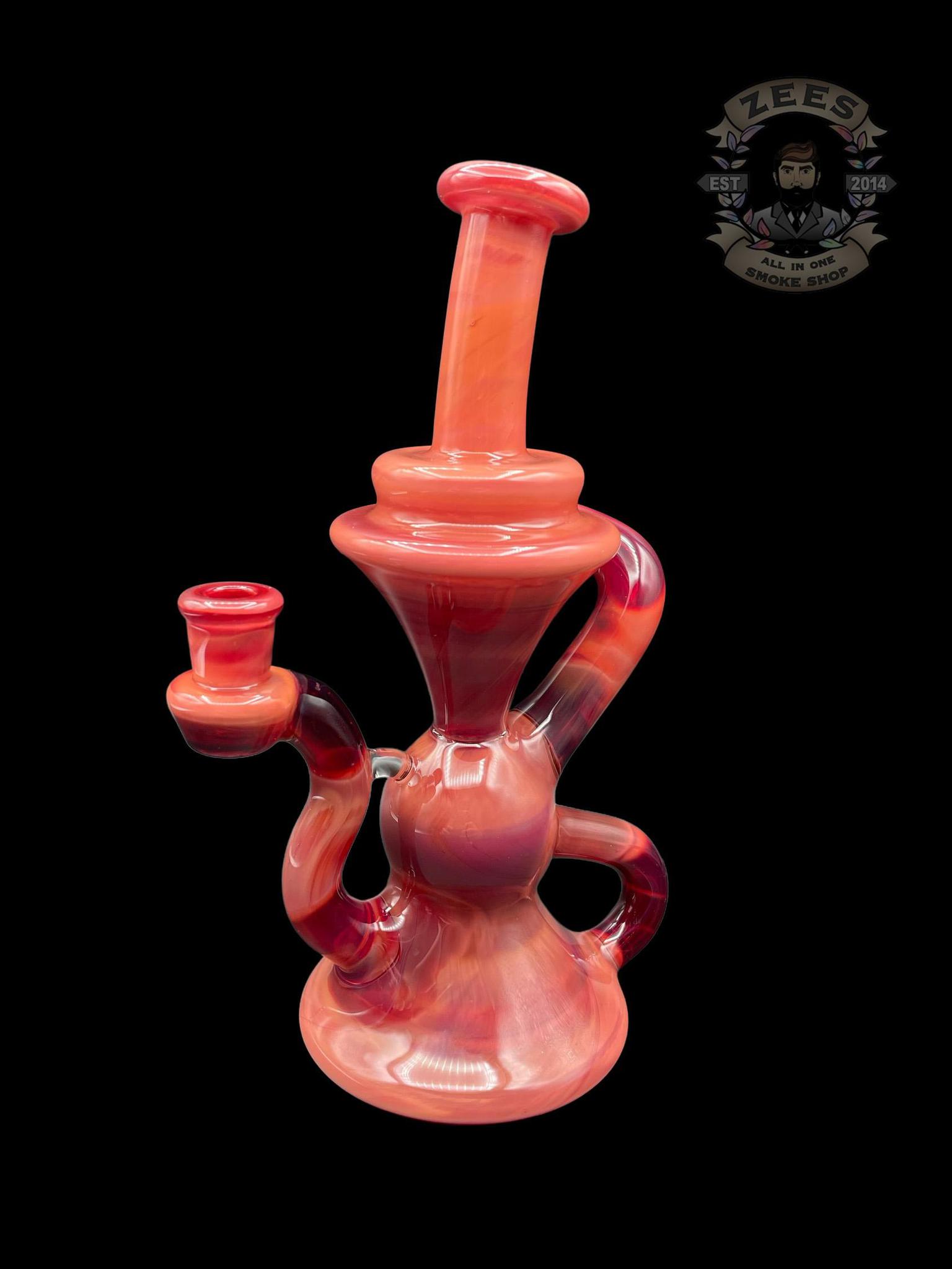 BLOB GLASS: TANGY POMEGRANATE KLEIN RECYCLER - Image 2