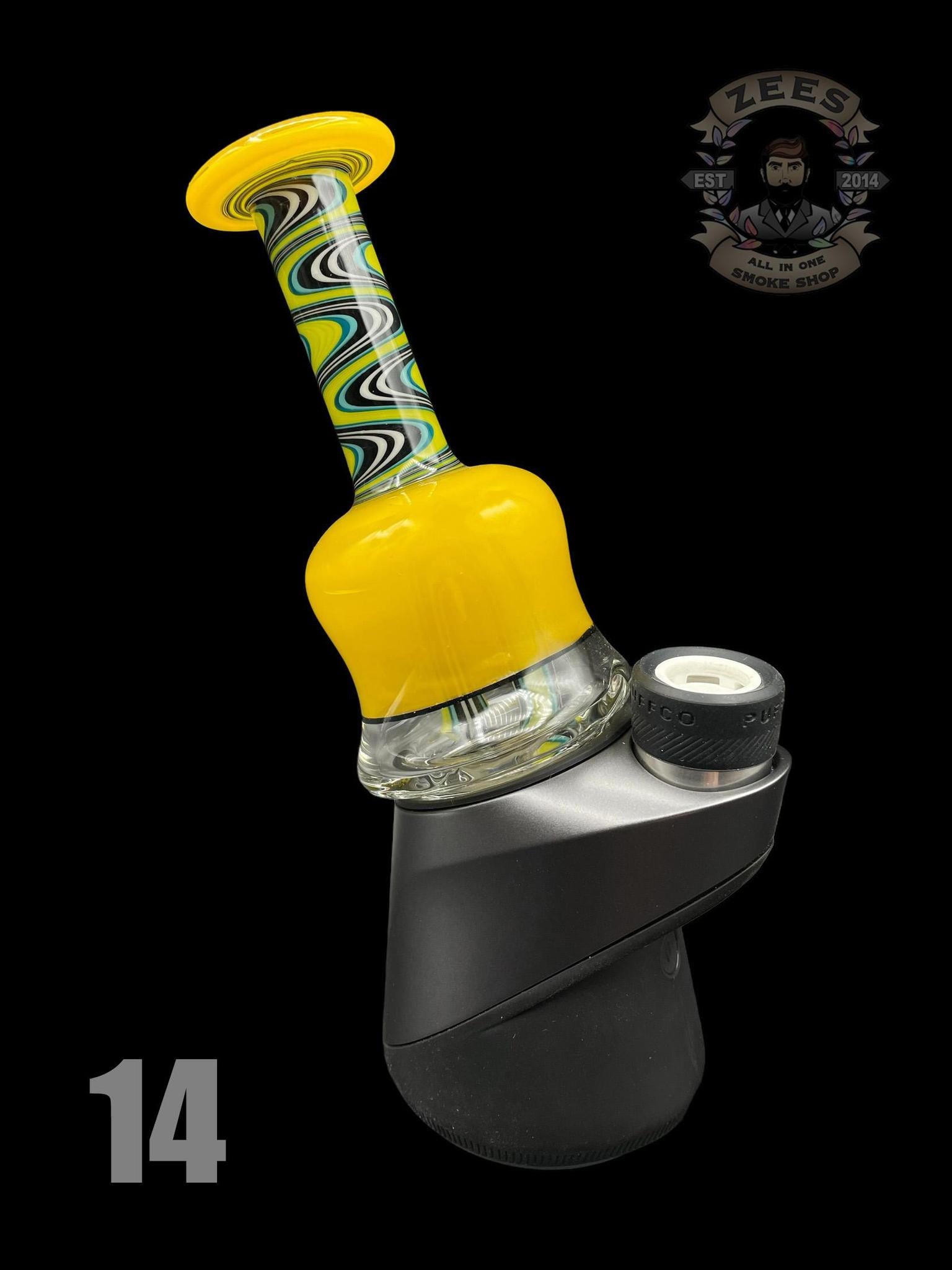 GRASS HOPPA GLASS: FULLY WORKED PUFFCO PEAK ATTACHMENT | Zee Vapor