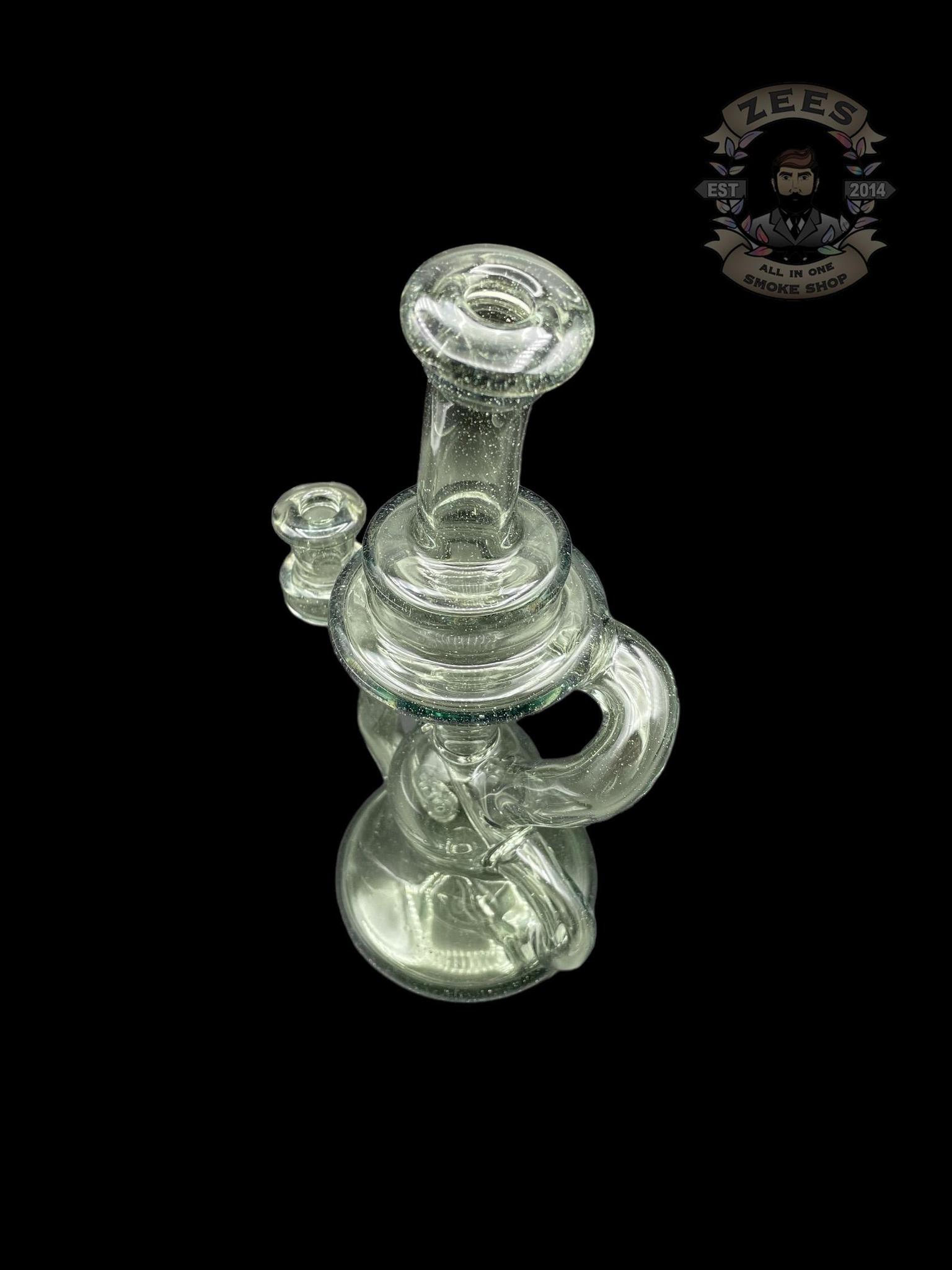 BLOB GLASS: GLOPAL OVER BLUE SATIN KLEIN RECYCLER - Image 4