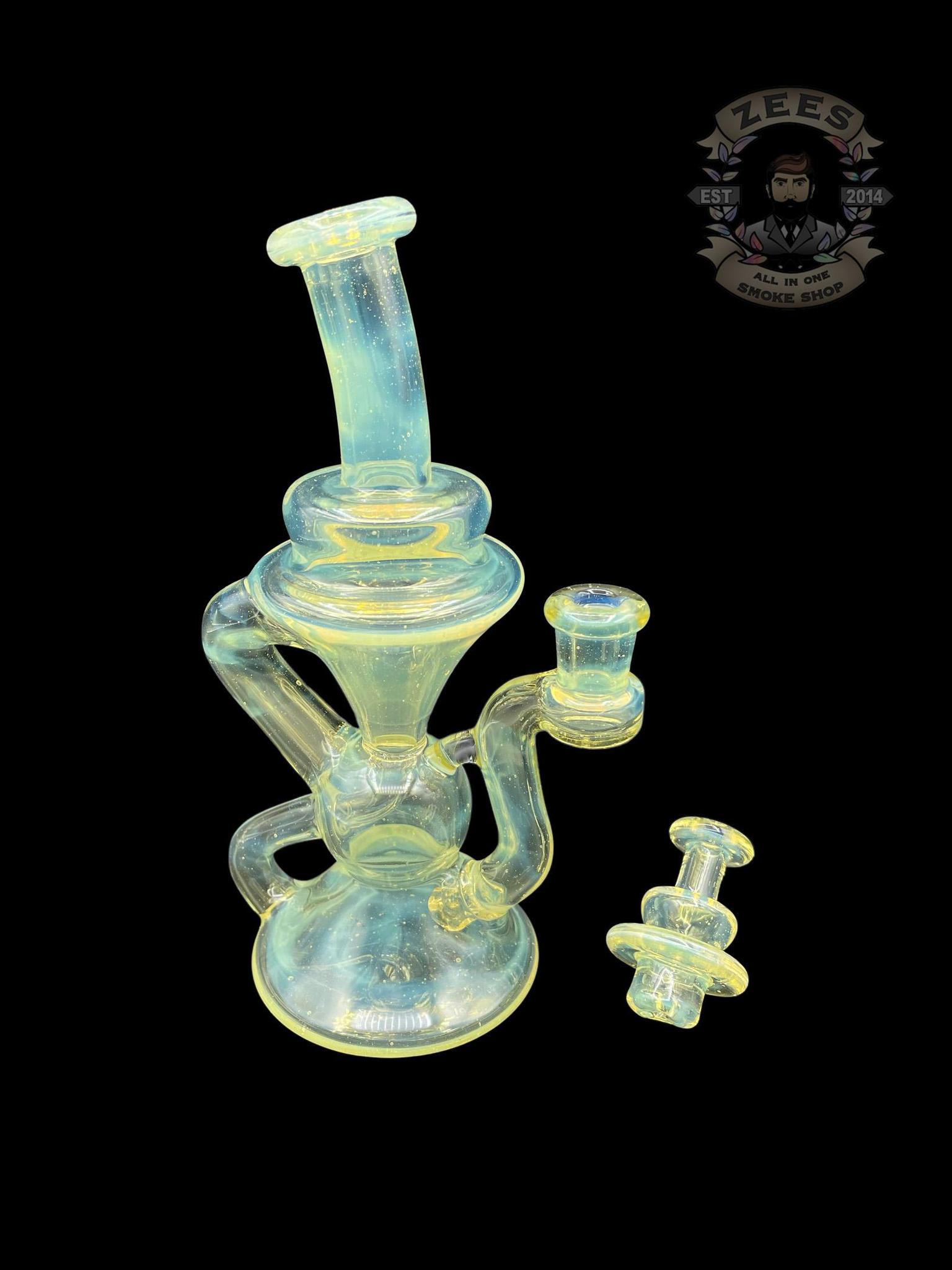 BLOB GLASS: SILVER FUME KLEIN RECYCLER