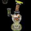 FATBOY GLASS: FULLY WORKED CITRINE UV CRUSHED OPAL EXO BALL RIG - Image 2