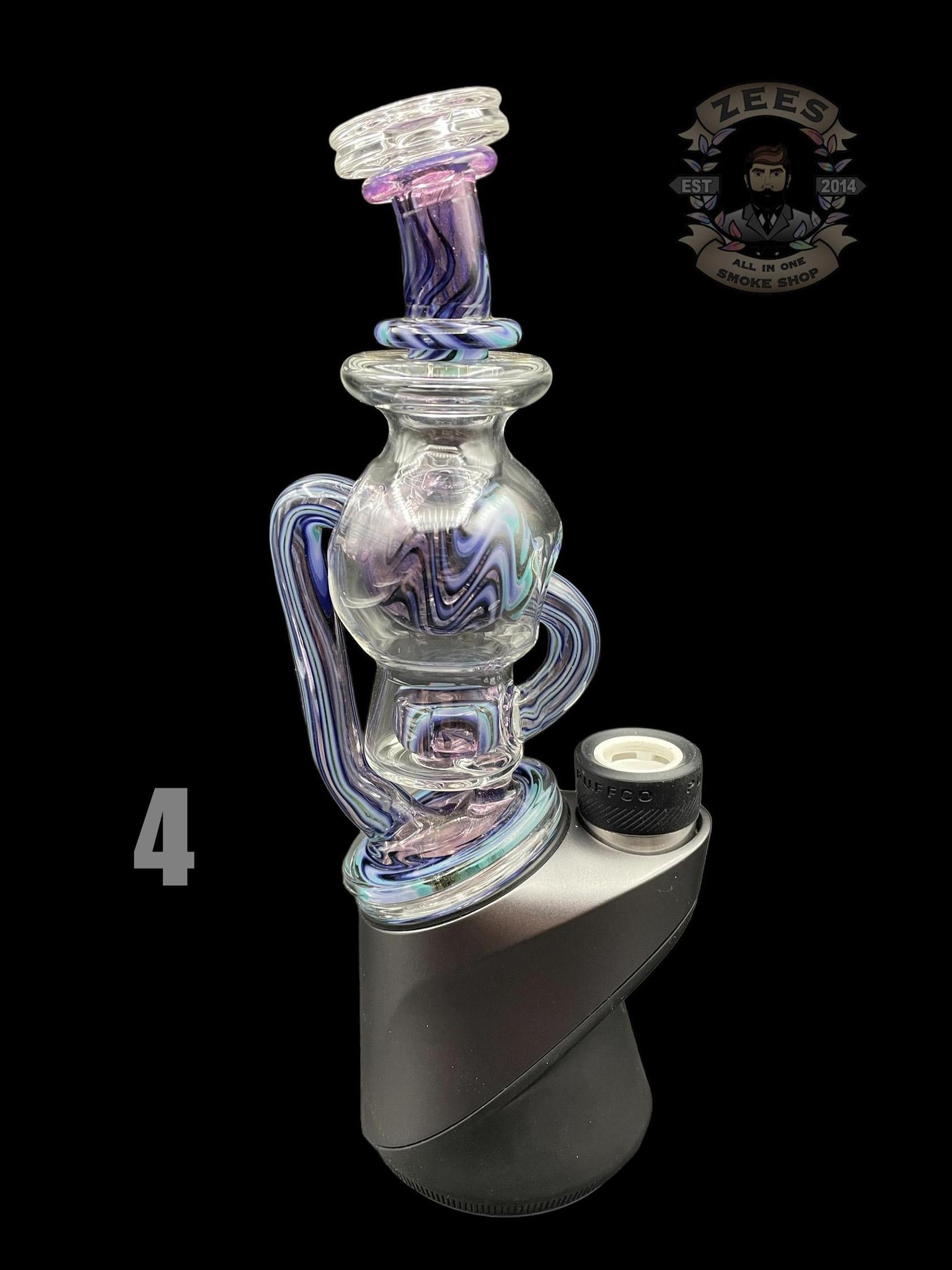SLATE GLASS: WIGWAG BALL PUFFCO PEAK ATTACHMENT | Zee Vapor