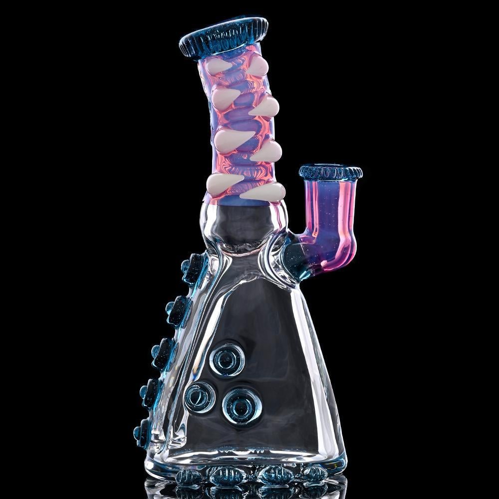 SALT GLASS: UV RIPFLASK #170 (ATOMIC STARDUST/ROYAL JELLY/MAGENTA UV)