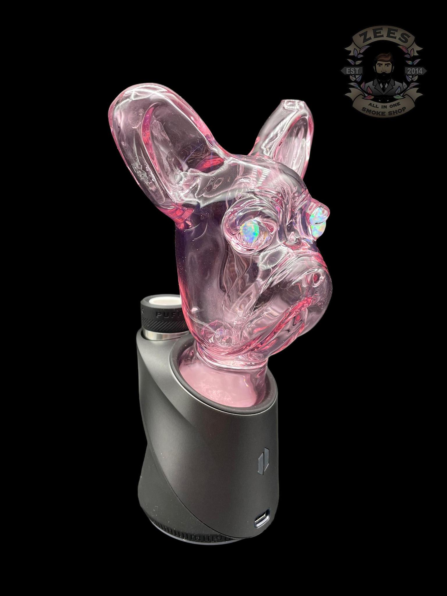 SWANNY GLASS: FRENCHIE DOG PUFFCO PEAK ATTACHMENT