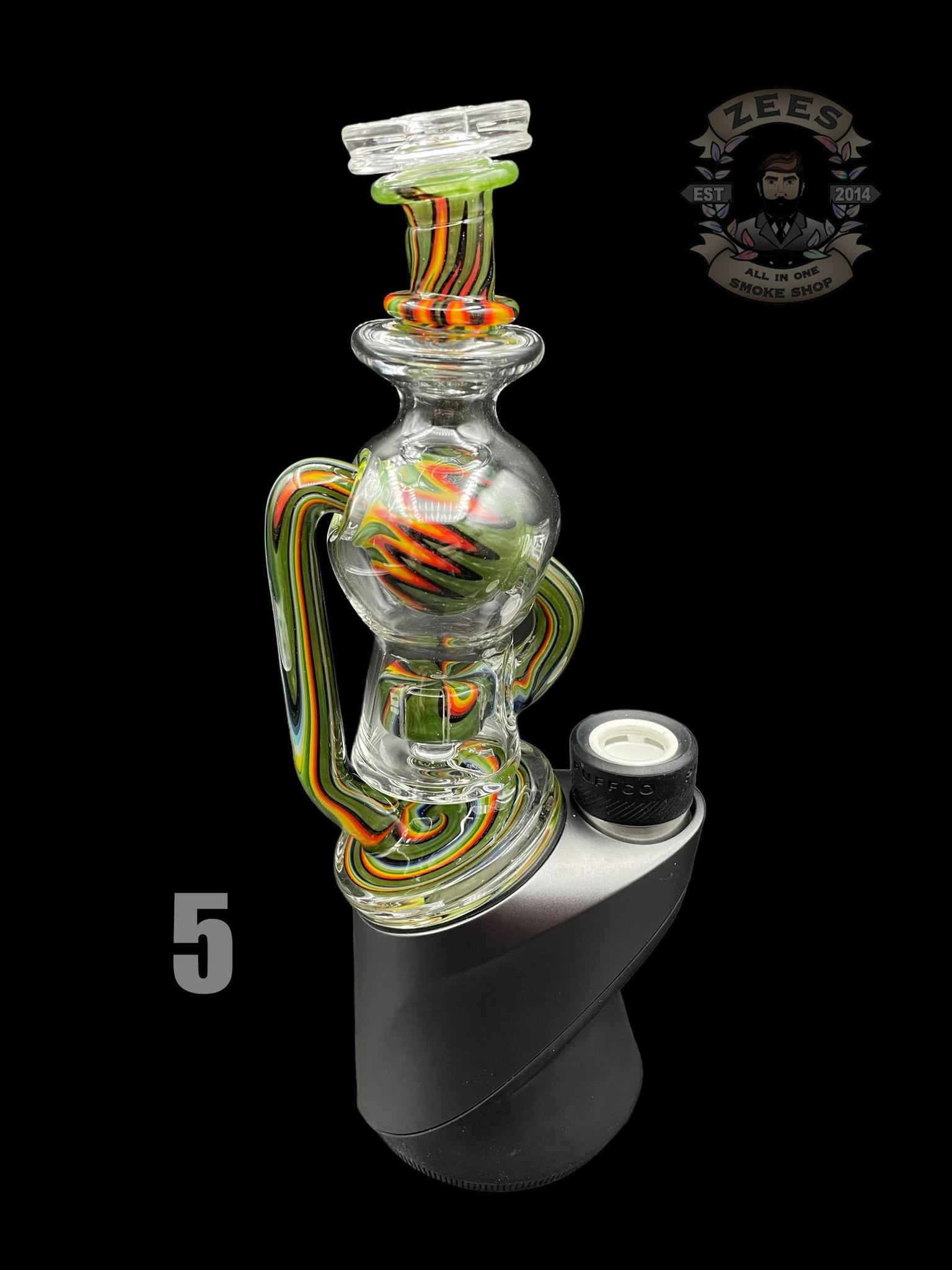 SLATE GLASS: WIGWAG BALL PUFFCO PEAK ATTACHMENT | Zee Vapor