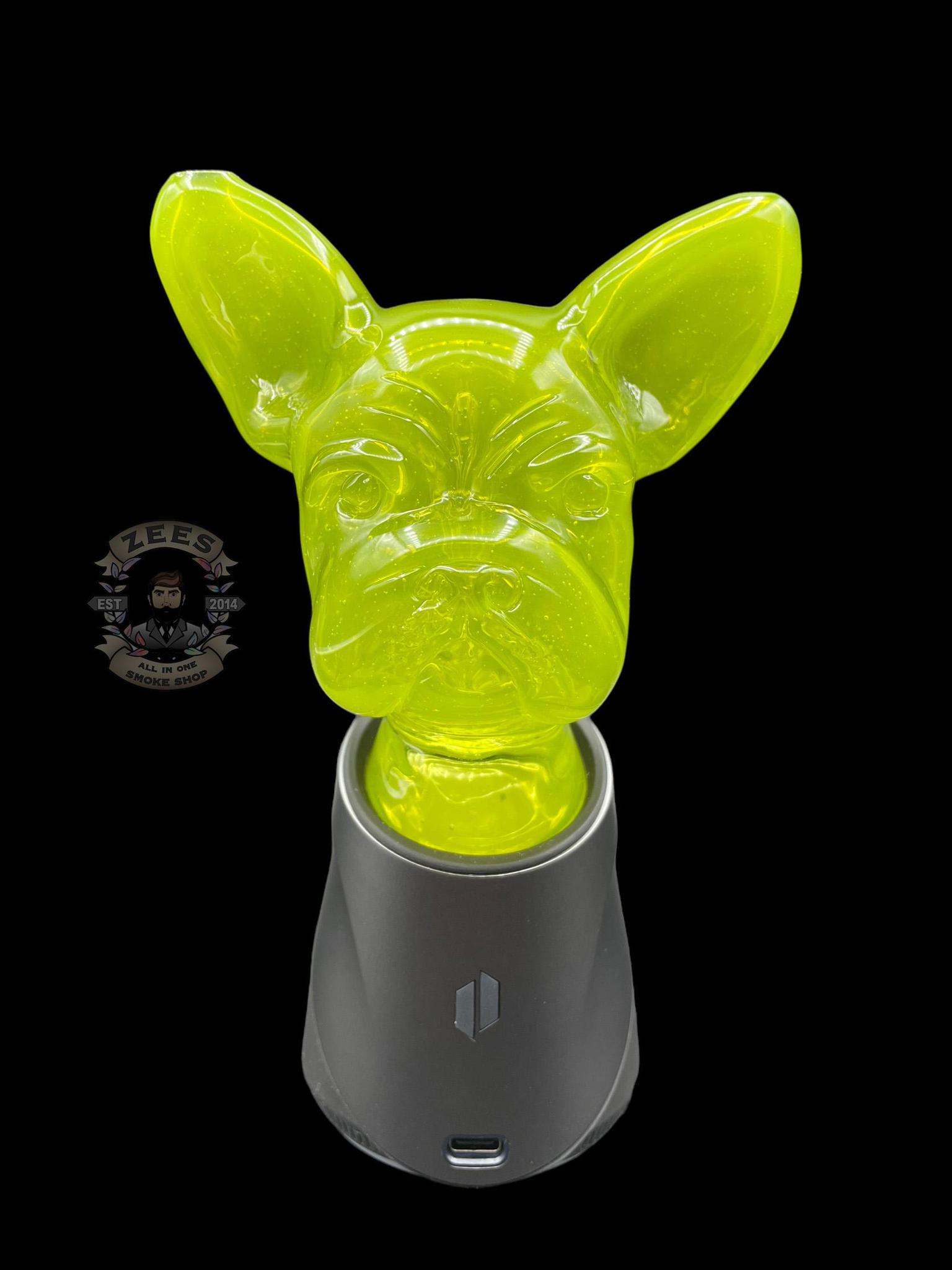 SWANNY GLASS: FRENCHIE DOG PUFFCO PEAK ATTACHMENT - Zee Vapor