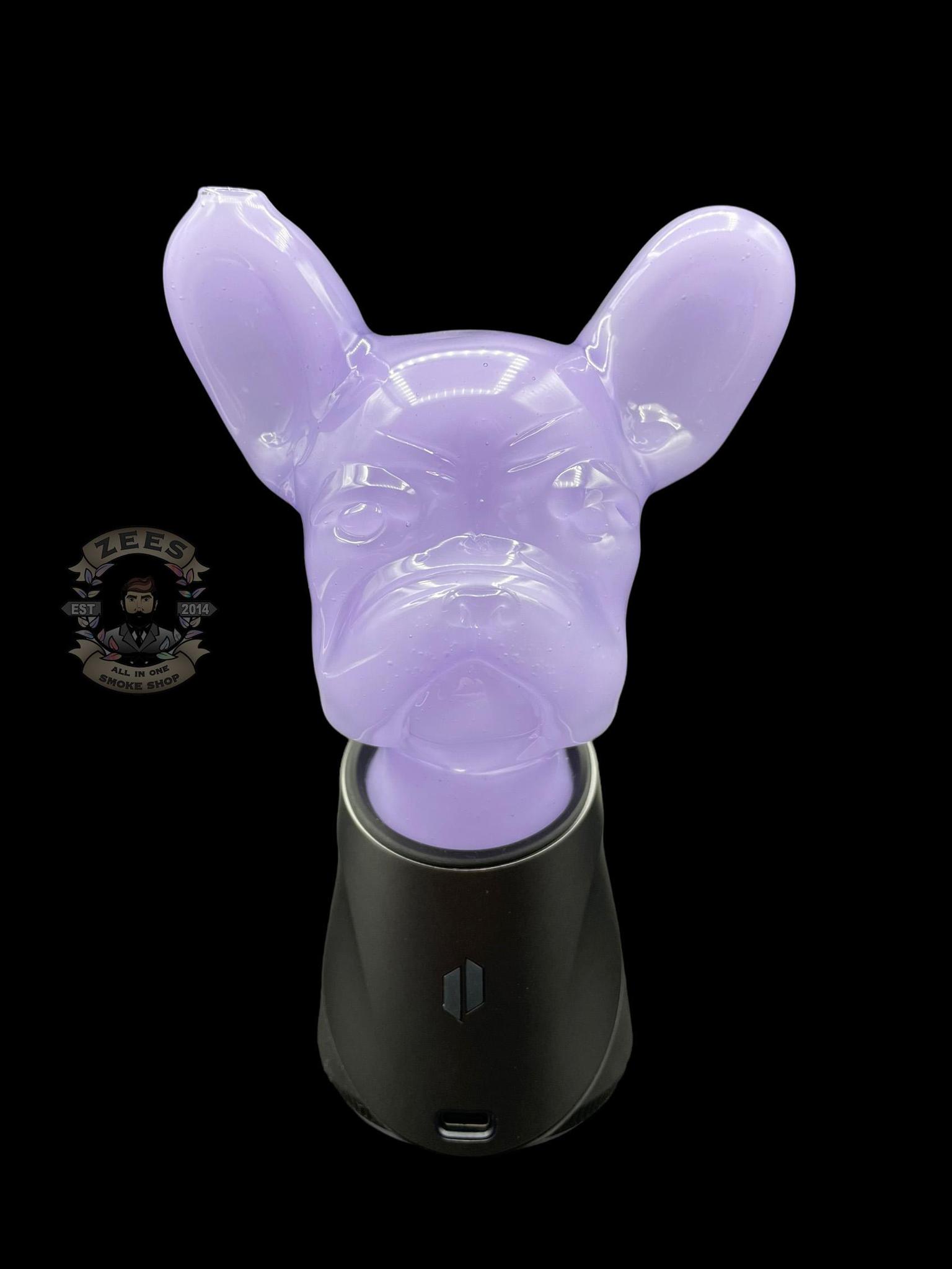 SWANNY GLASS: FRENCHIE DOG PUFFCO PEAK ATTACHMENT - Zee Vapor