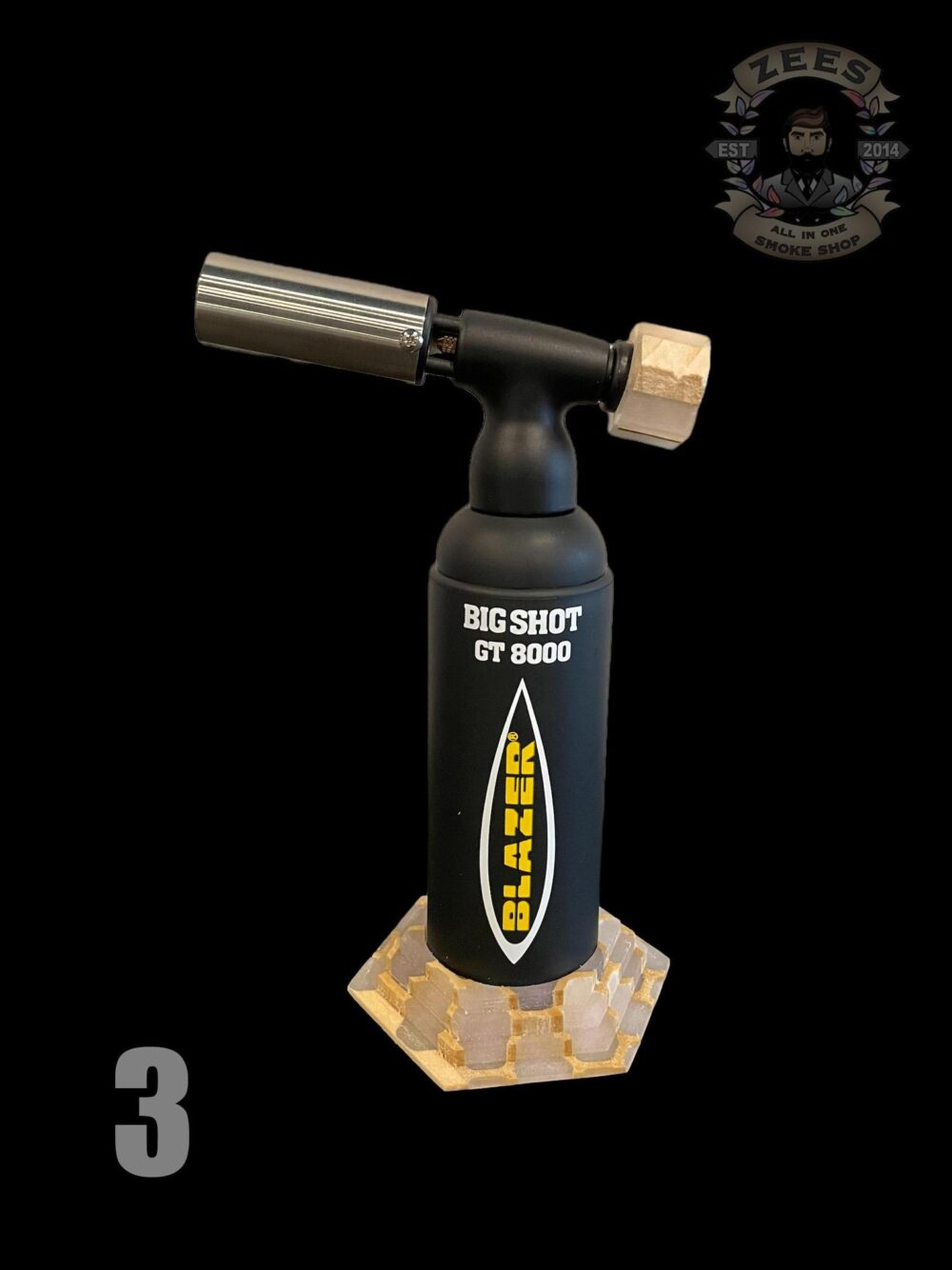 CARVED POURS: RESIN WOOD BLAZER BIG SHOT BASE AND KNOB SET | Zee Vapor
