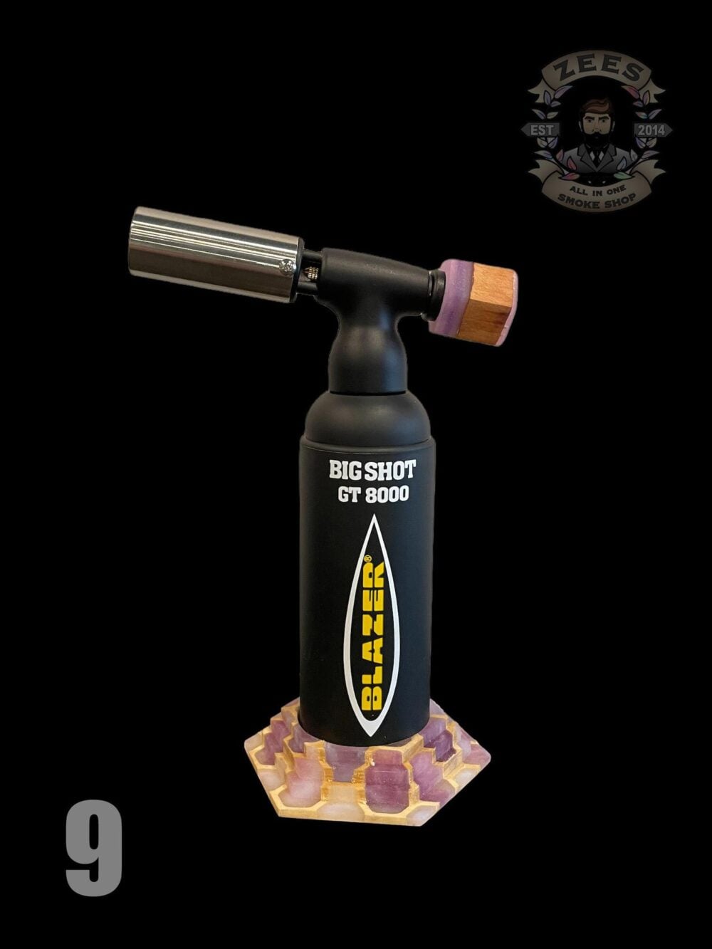 CARVED POURS: RESIN WOOD BLAZER BIG SHOT BASE AND KNOB SET | Zee Vapor