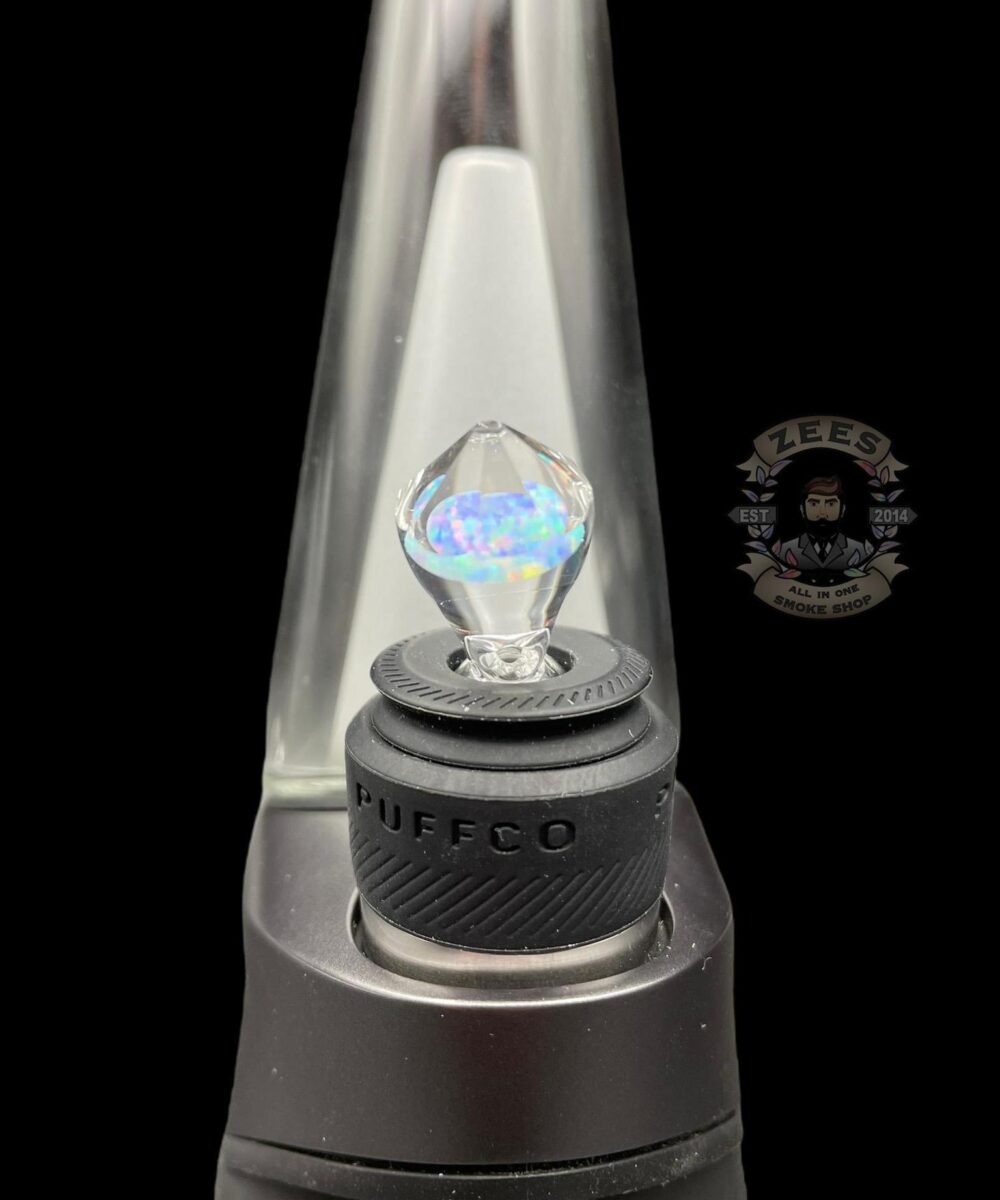 Alternative view of SMIR GLASS X MR. FACET: FACETED ENCASED OPAL COIN BALL CAP