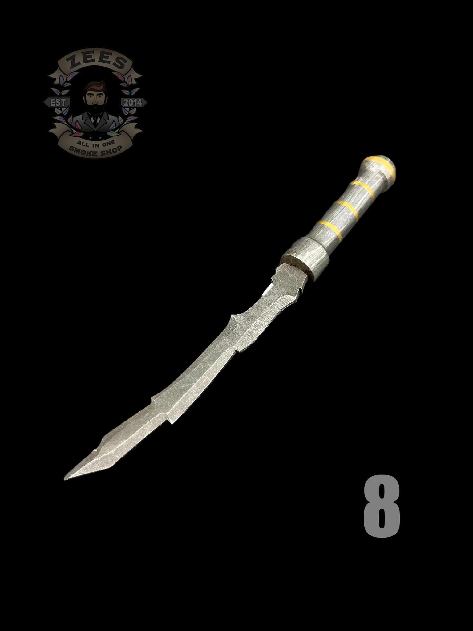 DAMASCUS HK KNIVES: FULL DAMASCUS SWORD DABBER - Image 9