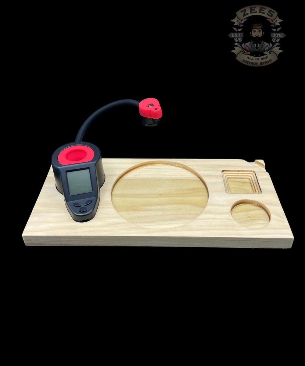 Alternative view of CARVED POURS: WOODEN DAB RITE XL DAB STATION