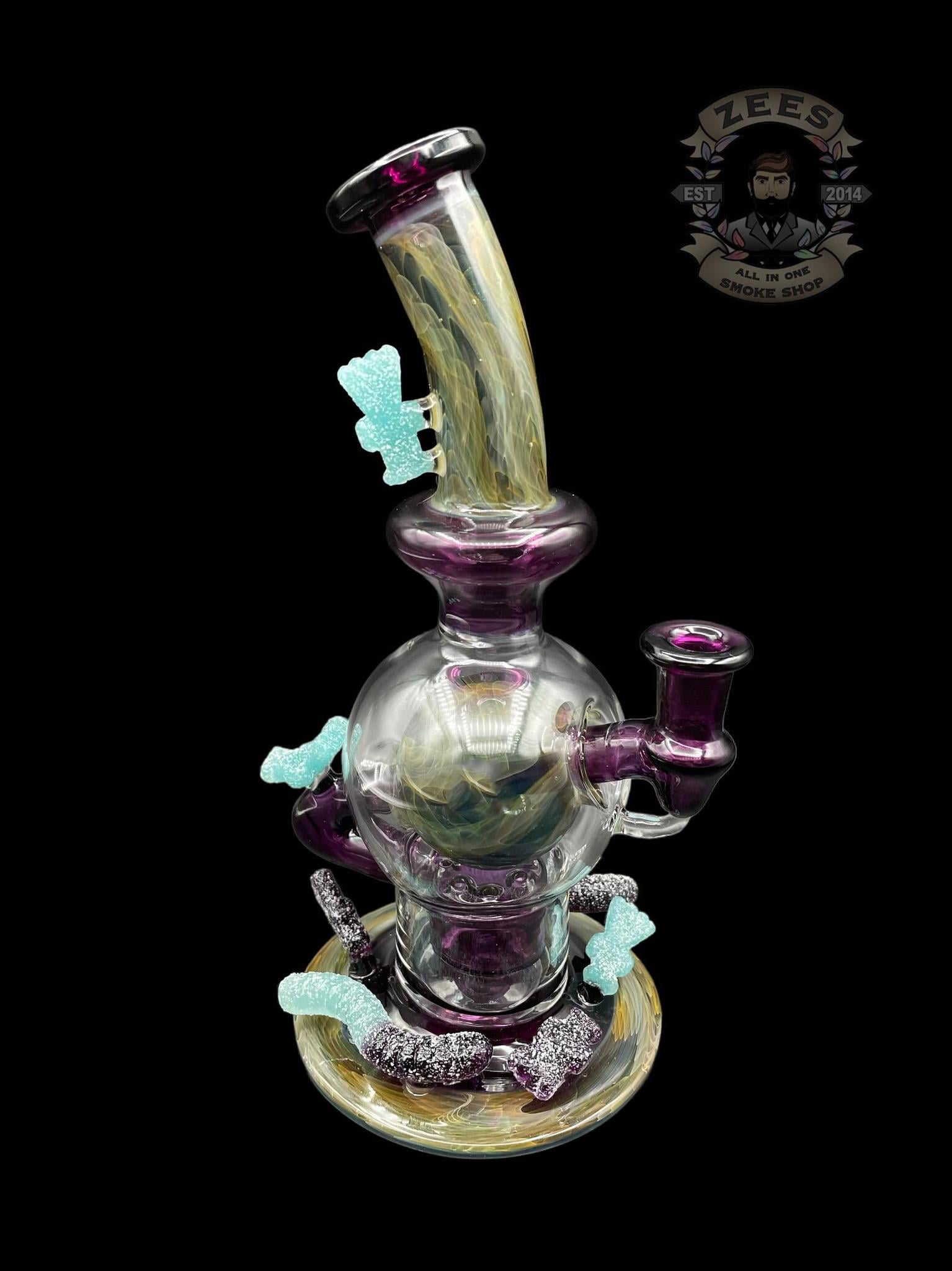EMPERIAL GLASS: 8" TERRY SHARP COLLAB FOLD FUME GUMMY BALL RIG