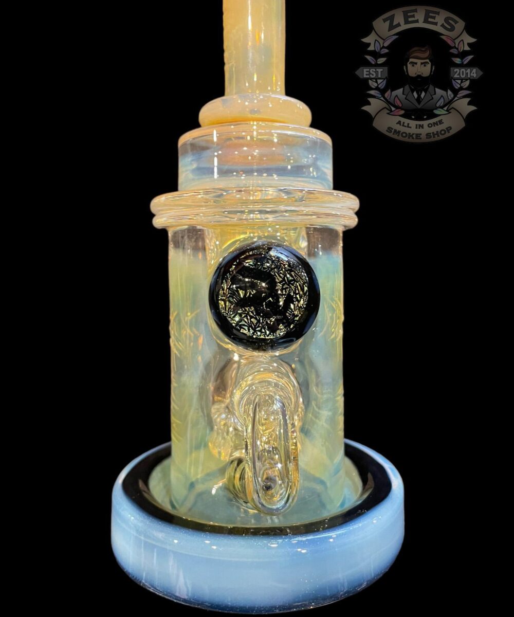 Alternative view of BRONX GLASS: SOX SILVER FUMED ENCASED OPAL INCYCLER