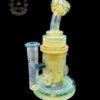 BRONX GLASS: TEAL SILVER FUMED ENCASED OPAL INCYCLER - Image 2