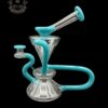 MCGREW GLASS: TURQUOISE DUAL UPTAKE FLOATER RECYCLER - Image 2