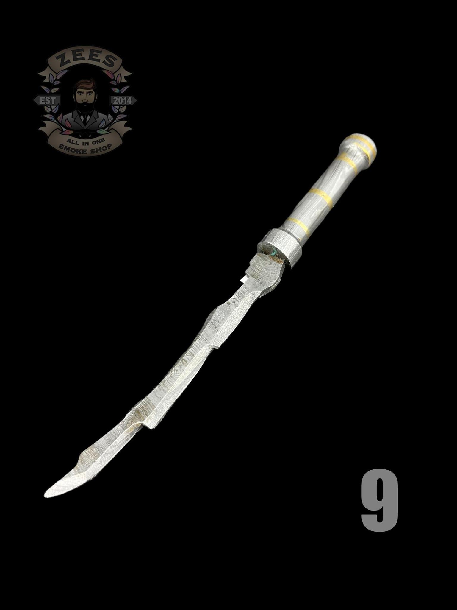 DAMASCUS HK KNIVES: FULL DAMASCUS SWORD DABBER - Image 10