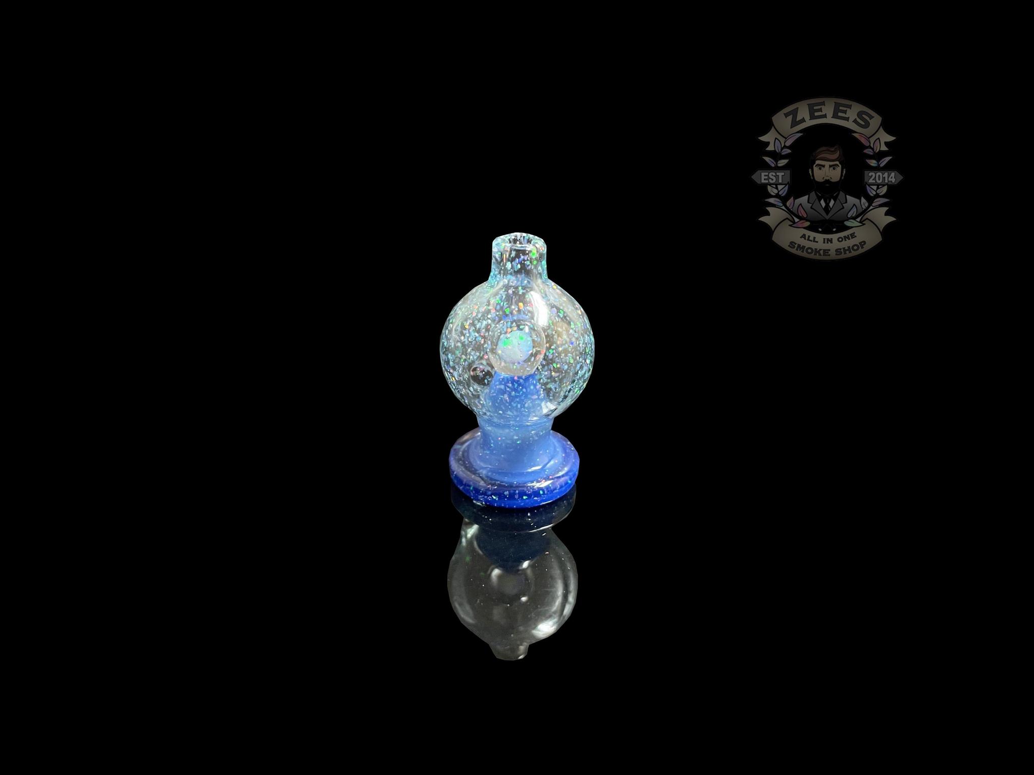 SOUP GLASS: CRUSHED OPAL ENCASED OPAL PUFFCO PEAK BUBBLE CAP - Image 2