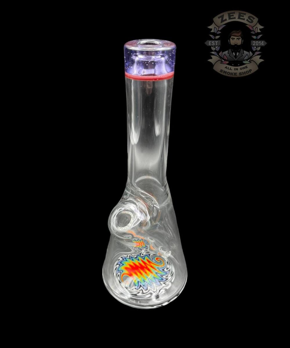 Alternative view of NES GLASS: 7" PURPLE RAINBOW WIG WAG PULL TUBE #19