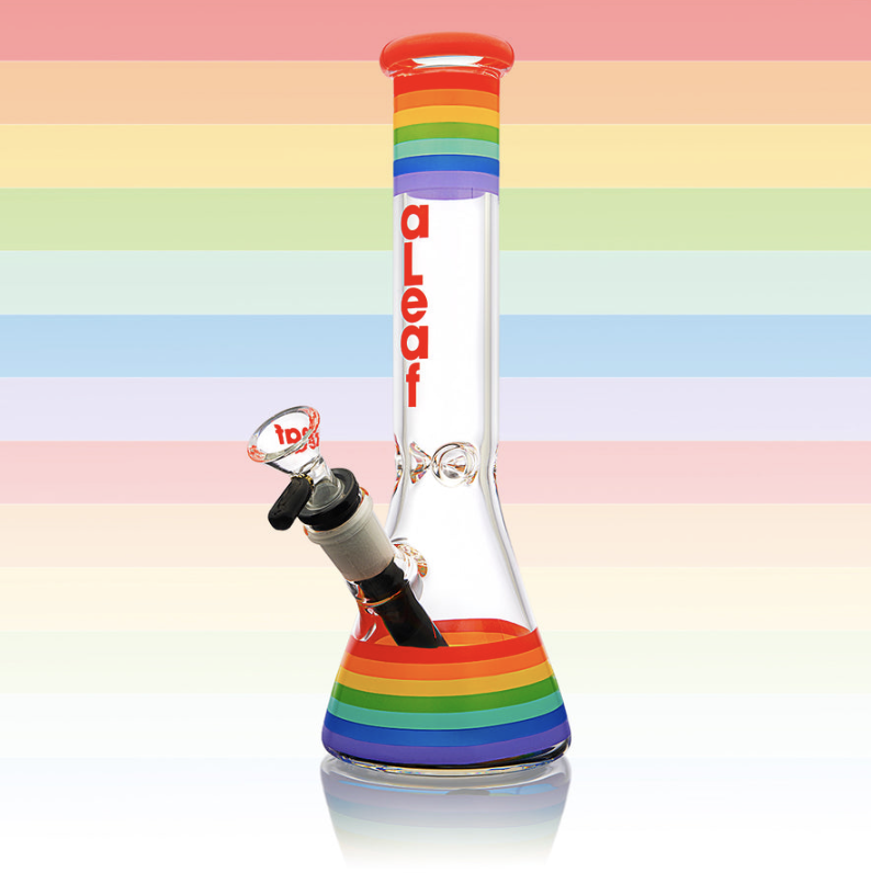 ALEAF GLASS: 10" PRIDE COLLECTION BEAKER WATER PIPE - Image 3
