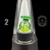 SOUP GLASS: CRUSHED OPAL ENCASED OPAL PUFFCO PEAK BUBBLE CAP - Image 4