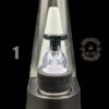 SOUP GLASS: CRUSHED OPAL ENCASED OPAL PUFFCO PEAK BUBBLE CAP - Image 3